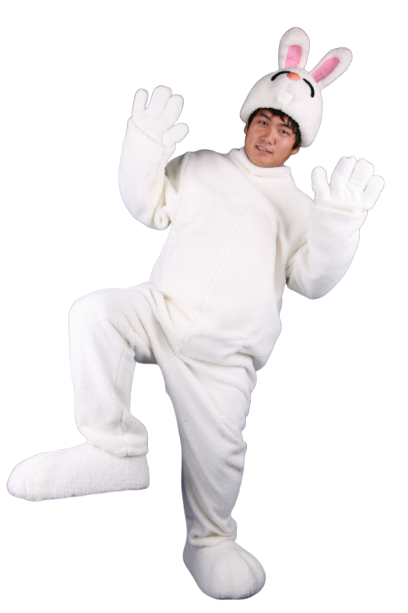 토끼모자탈(흰)