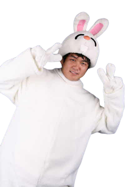 토끼모자탈(흰)