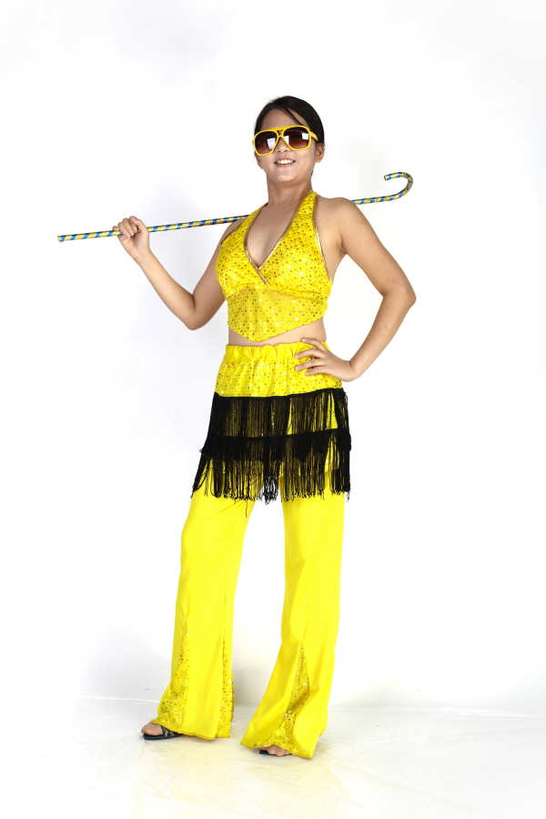 복고 반짝여인-옐로우탑