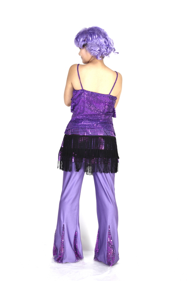 복고 반짝여인-퍼플프릴