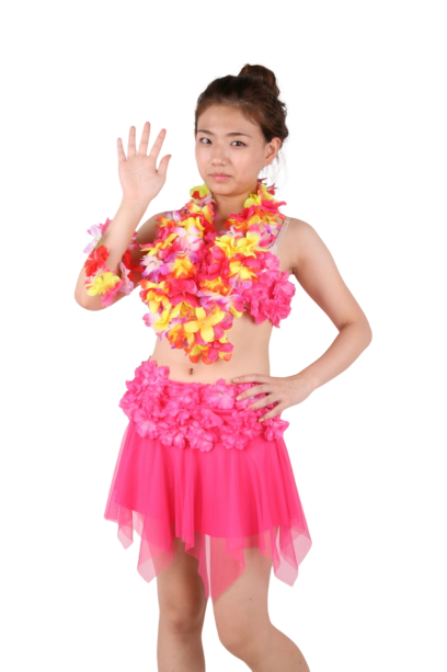 하와이 의상-핑크