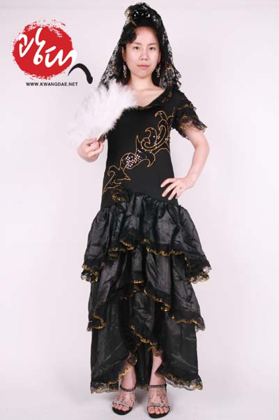 탱고의상-여 블랙