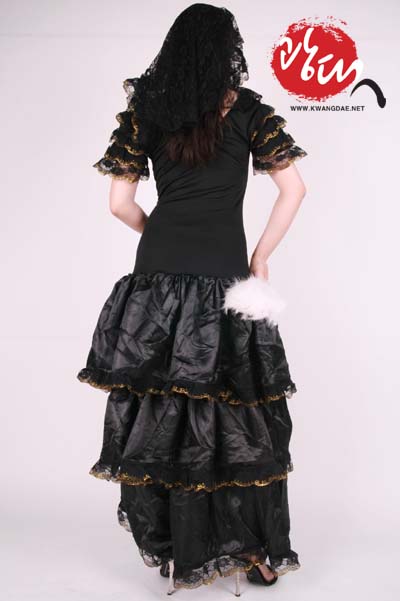 탱고의상-여 블랙