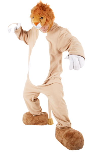 사자 동물 모자셋