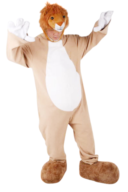 사자 동물 모자셋