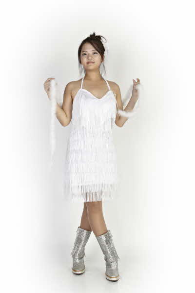 화이트 숄 댄스의상