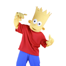 노란 사람 탈인형