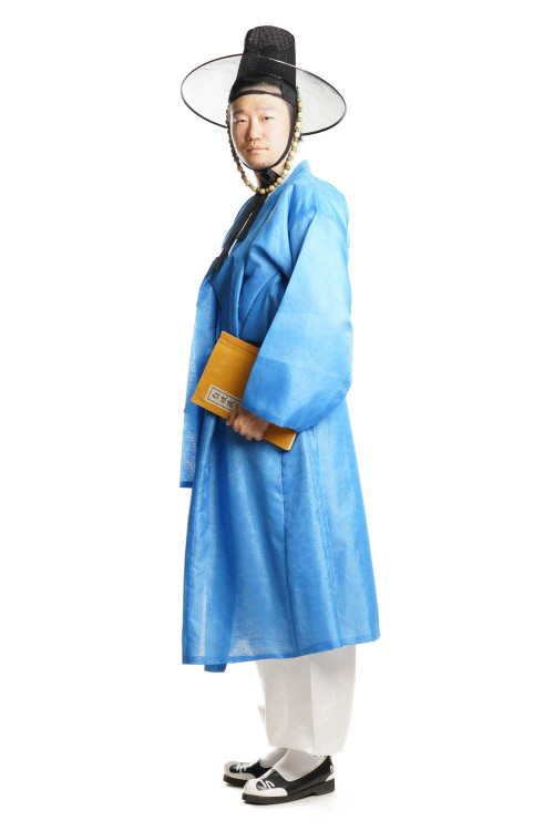 양반도포-파랑