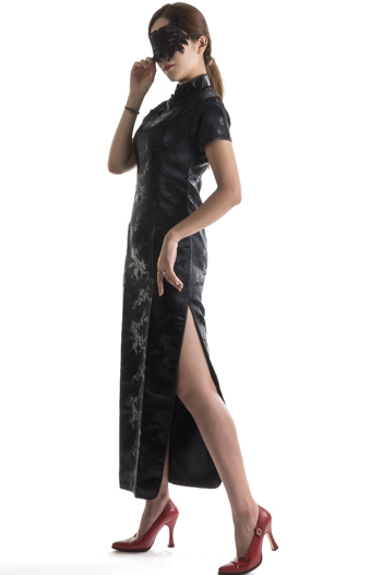 치파오 롱-블랙