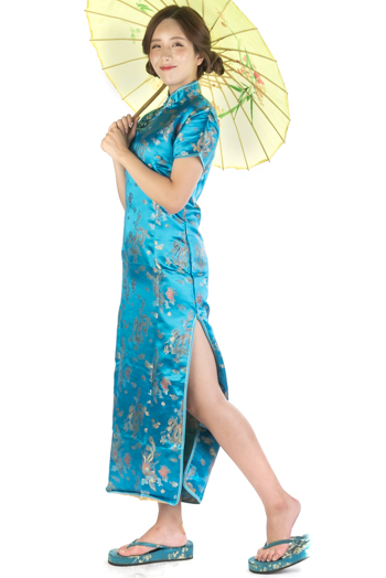 치파오 롱-블루