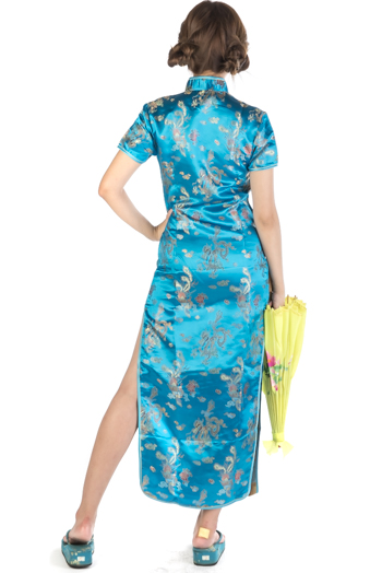 치파오 롱-블루