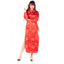 치파오 긴팔-레드