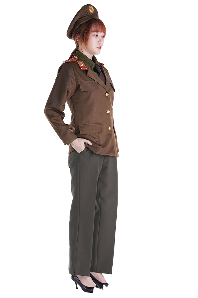 북한-여 장교복