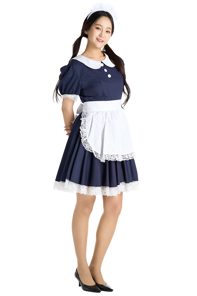 메이드복-다크블루