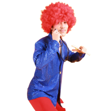 반짝이 자켓-블루