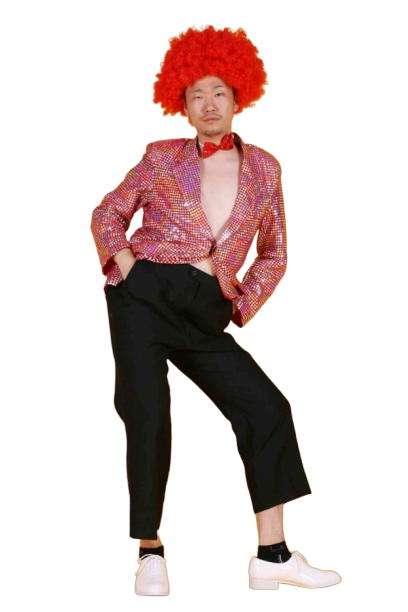 반짝이 자켓-레드