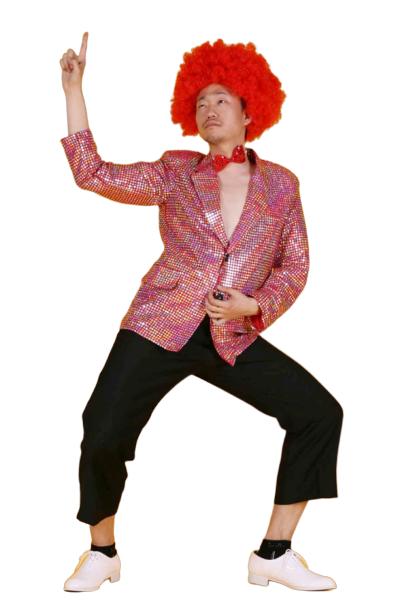 반짝이 자켓-레드